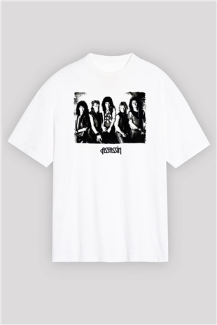 Assassin Beyaz Oversize Tişört Oversize T-shirt - TişörtFabrikası