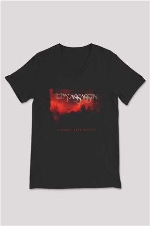Assassin Siyah Unisex V Yaka Tişört