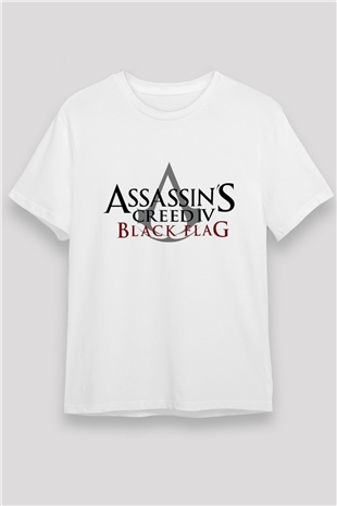Assassins Creed Beyaz Unisex Tişört T-Shirt