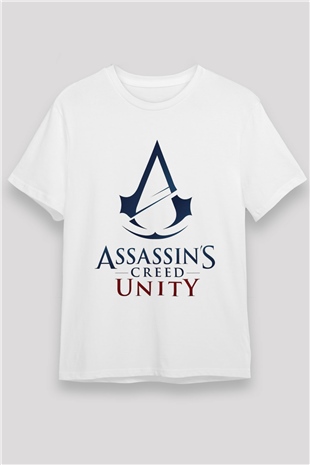 Assassins Creed Beyaz Unisex Tişört T-Shirt