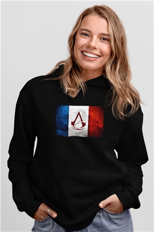 Assassins Creed Siyah Unisex Hoodie