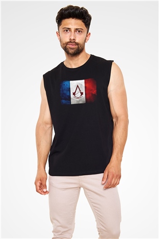 Assassins Creed Siyah Unisex Kolsuz Tişört
