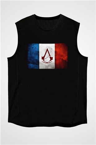 Assassins Creed Siyah Unisex Kolsuz Tişört