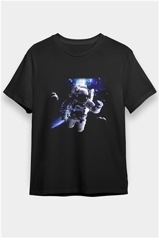 Asteroit Siyah Unisex Tişört T-Shirt - TişörtFabrikası