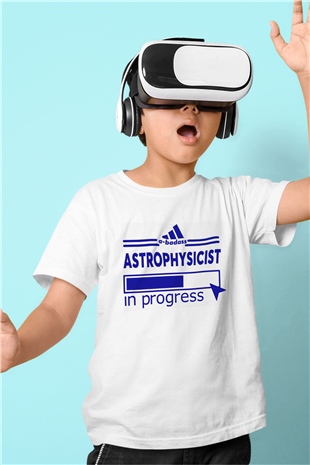 Astrofizikçi Beyaz Unisex Çocuk Tişört