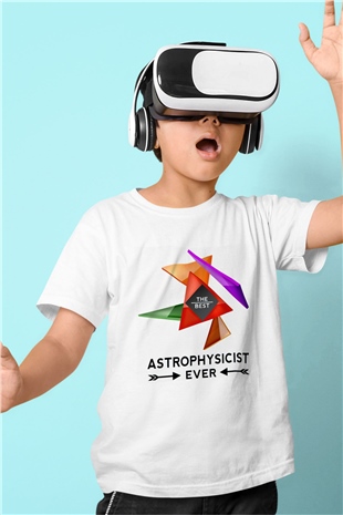 Astrofizikçi Beyaz Unisex Çocuk Tişört