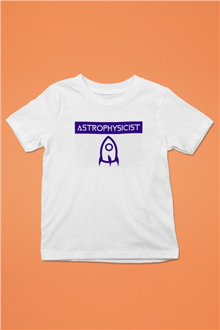 Astrofizikçi Beyaz Unisex Çocuk Tişört
