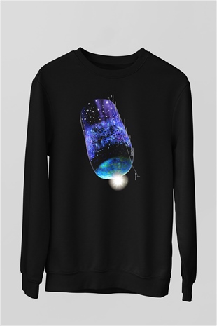 Astrofizikçi Siyah Unisex Sweatshirt