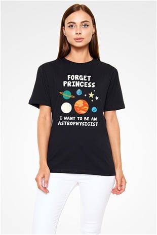 Astrofizikçi Siyah Unisex Tişört T-Shirt - TişörtFabrikası