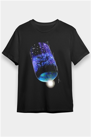 Astrofizikçi Siyah Unisex Tişört T-Shirt - TişörtFabrikası