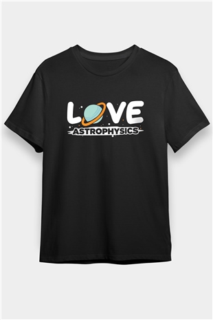 Astrofizikçi Siyah Unisex Tişört T-Shirt - TişörtFabrikası