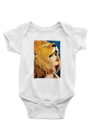 Astrolog Baskılı Beyaz Unisex Bebek Body - Zıbın