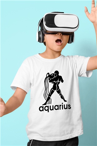 Astrolog Baskılı Beyaz Unisex Çocuk Tişört