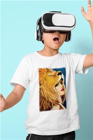 Astrolog Baskılı Beyaz Unisex Çocuk Tişört