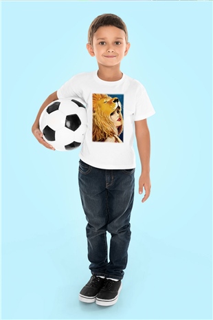 Astrolog Baskılı Beyaz Unisex Çocuk Tişört