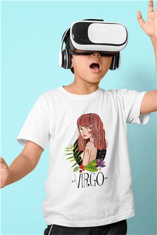Astrolog Baskılı Beyaz Unisex Çocuk Tişört