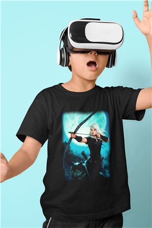 Astrolog Baskılı Siyah Unisex Çocuk Tişört