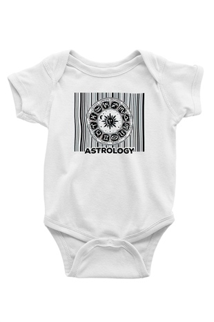 Astrolog Beyaz Bebek Body - Zıbın
