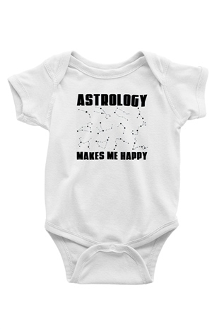 Astrolog Beyaz Bebek Body - Zıbın