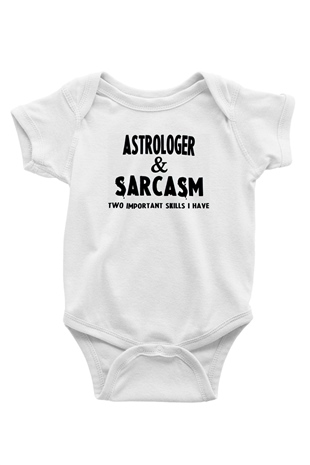Astrolog Beyaz Bebek Body - Zıbın