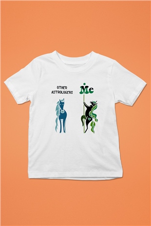 Astrolog Beyaz Unisex Çocuk Tişört