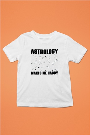 Astrolog Beyaz Unisex Çocuk Tişört