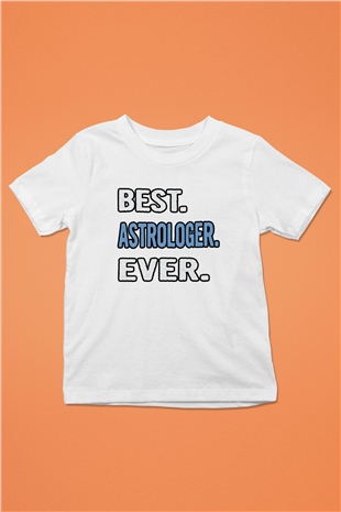 Astrolog Beyaz Unisex Çocuk Tişört
