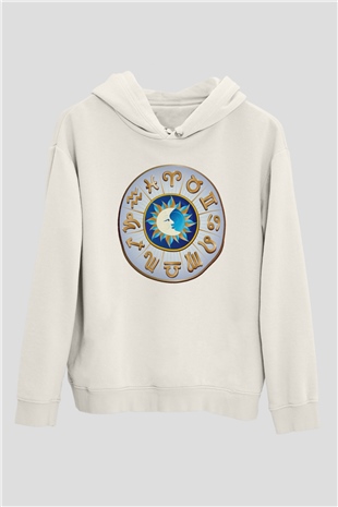 Astrolog Beyaz Unisex Hoodie
