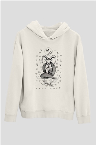 Astrolog Beyaz Unisex Hoodie