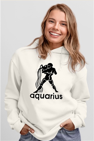 Astrolog Beyaz Unisex Hoodie