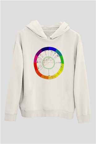 Astrolog Beyaz Unisex Hoodie