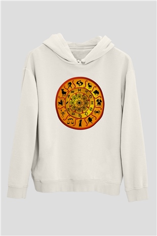 Astrolog Beyaz Unisex Hoodie