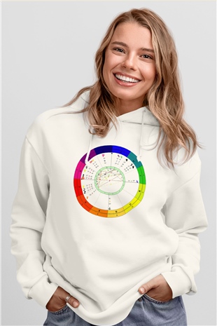 Astrolog Beyaz Unisex Hoodie