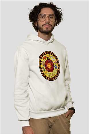 Astrolog Beyaz Unisex Hoodie