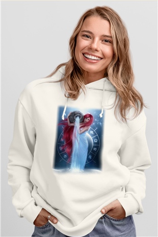 Astrolog Beyaz Unisex Hoodie