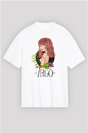 Astrolog Beyaz Unisex Oversize Tişört T-Shirt
