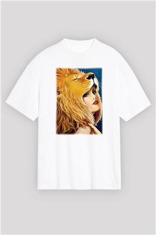 Astrolog Beyaz Unisex Oversize Tişört T-Shirt