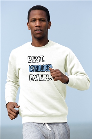 Astrolog Beyaz Unisex Sweatshirt