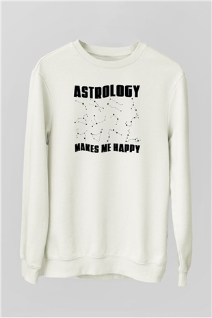 Astrolog Beyaz Unisex Sweatshirt