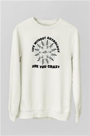 Astrolog Beyaz Unisex Sweatshirt