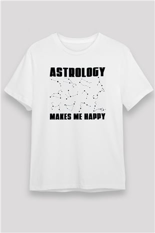 Astrolog Beyaz Unisex Tişört T-Shirt - TişörtFabrikası