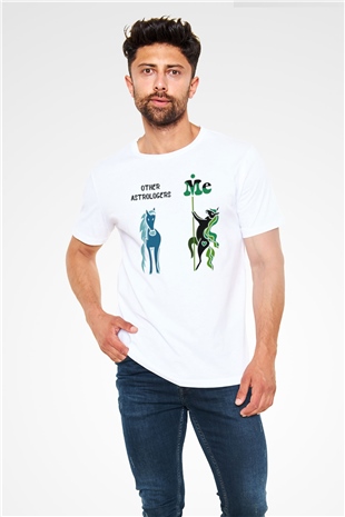 Astrolog Beyaz Unisex Tişört T-Shirt - TişörtFabrikası