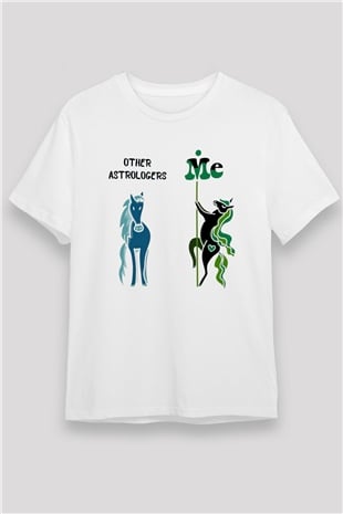 Astrolog Beyaz Unisex Tişört T-Shirt - TişörtFabrikası