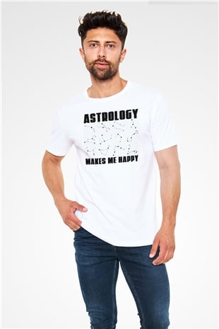 Astrolog Beyaz Unisex Tişört T-Shirt - TişörtFabrikası