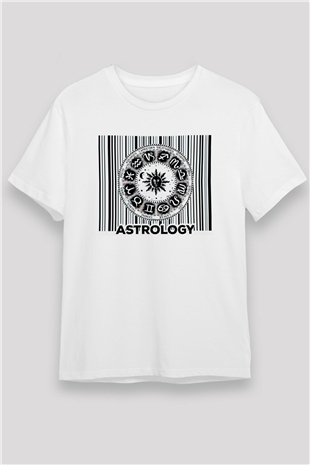 Astrolog Beyaz Unisex Tişört T-Shirt - TişörtFabrikası