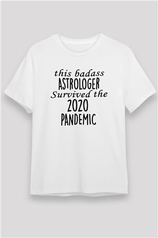 Astrolog Beyaz Unisex Tişört T-Shirt - TişörtFabrikası