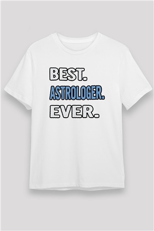 Astrolog Beyaz Unisex Tişört T-Shirt - TişörtFabrikası