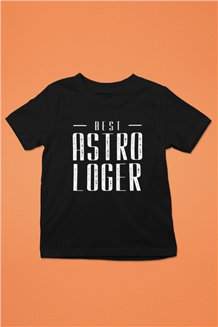 Astrolog Siyah Unisex Çocuk Tişört