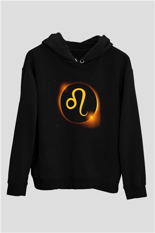 Astrolog Siyah Unisex Kapşonlu Sweatshirt