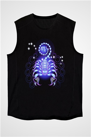 Astrolog Siyah Unisex Kolsuz Tişört